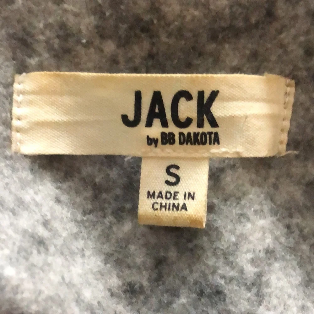 Jack by BB Dakota Open Front Waterfall Lapel Fleece Lined Cardigan size Small